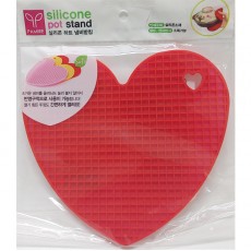 실리콘 하트 냄비받침(레드)